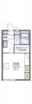 レオパレスファーストウィングの間取図