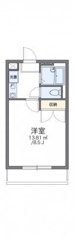 拡大写真:レオパレスK2 2階203の間取り