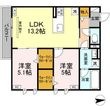 写真:LEONE RESIDENCE 2階203の間取図
