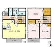長谷川様邸貸家　A棟の間取図