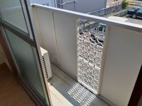 落ち着いた時間を過ごせるバルコニーです