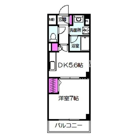 拡大写真:モルゲン北花田 1階103の間取り