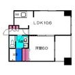 トゥレーヌ北花田の間取図