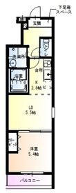 フジパレス遠里小野Ⅵ番館の間取図
