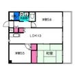 ハイツ粟新上住吉の間取図