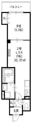 クリエオーレ鷹合の間取図