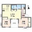 シャーメゾン ルミエール西田辺の間取図