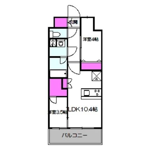 拡大写真:スプランディッドあびこ駅前 10階1003の間取り
