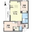 写真:メゾンブランカあびこ南 2階205の間取図