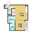 グランツ喜連の間取図