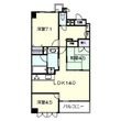 クラウンハイム西田辺の間取図