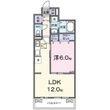 ポムドパン北花田の間取図