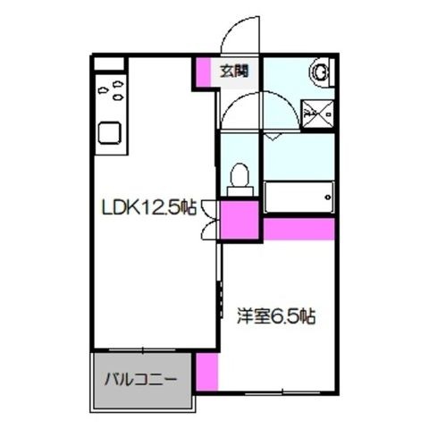 拡大写真:リアノーラ平野WEST 1階102の間取り