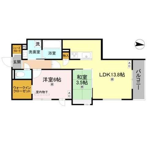拡大写真:D-room Sumie East 1階103の間取り