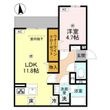 fleur長居2丁目の間取図