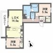 写真:モノリス 天王寺 2階201の間取図