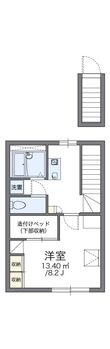 写真:岡山市北区津高 2階203の間取図