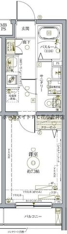 拡大写真:クレヴィスタ練馬武蔵関 2階209の間取り