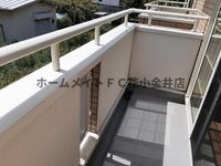 外からの目が気にならないバルコニーで洗濯物が干せます