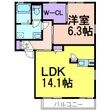 鹿沼市東町1丁目の間取図