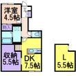 ラヴィーヌ中丸の間取図