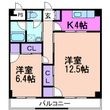 写真：グランドハイツ2階の間取図