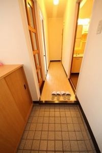 落ち着いた玄関です