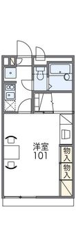 写真:レオパレストルテンツァ 2階205の間取図