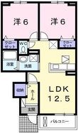 アンジュTの間取図