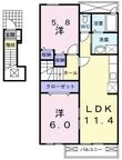 写真：ライゼハイム2階の間取図