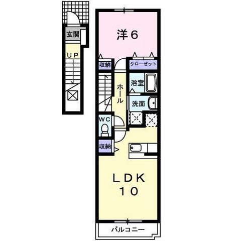 拡大写真:ウィル ヴェスティージ 参番館 2階202の間取り