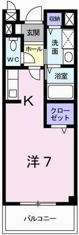 拡大写真:ブリーズ 2階204の間取り