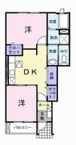 ウッズ・スクエアーAの間取図