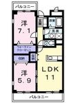 写真:プラムガーデン 3階303の間取図