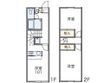レオパレスはーとぼっくすの間取図