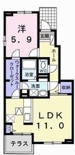 写真：プルミエール　ラ・メゾン1階の間取図