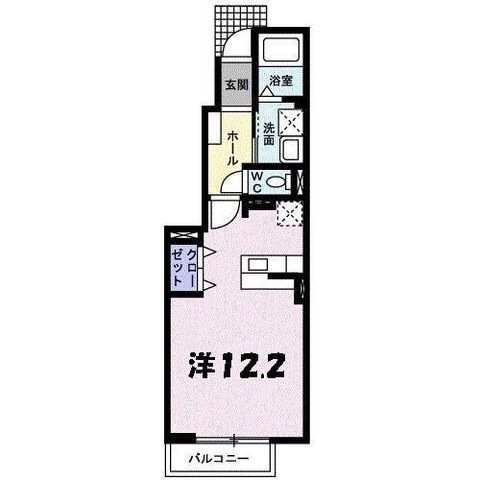 拡大写真：レーベン　スクエア　II号館 1階105の間取り