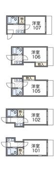 レオパレス加古川第７の間取図