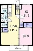 ビューハイツ横尾の間取図