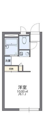 拡大写真:レオパレスレ・エスペランス 1階104の間取り