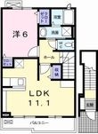写真：アウローラ玉手II　Ｂ2階の間取図