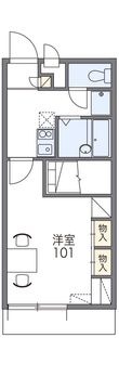 レオパレスコンフォートいなみの間取図
