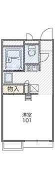 レオパレスIWASAの間取図