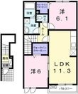 アプローズBの間取図