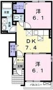 サンリットベルCの間取図