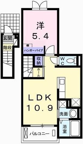 拡大写真:玲巧ハイツ八丁 2階204の間取り