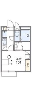 写真：レオパレス睦1階の間取図