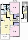 写真：シュラインイースト2階の間取図