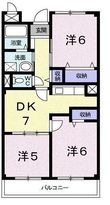 シャルマン今宿の間取図