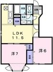 ピュールメゾンの間取図